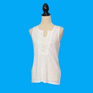 CROSBY White Sleeveless Top Sz S